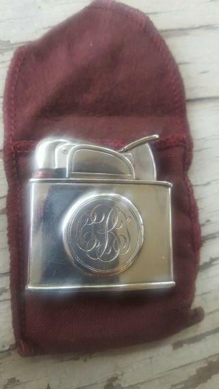 RARE Vintage Sterling Silver R Blackinton Co Evans Pocket Lighter 7