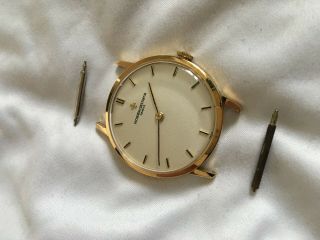 Rare Solid 18k Gold Vacheron Constantin Patrimony Mens Watch