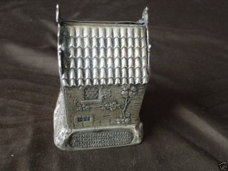 Vesta Box,  Novelty Shape Silver Plated Matchbox & Striker English C.  1870 Antique