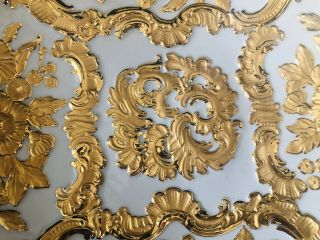 Antique Large meissen porcelain Rococo Heavy Gold Gilded 10