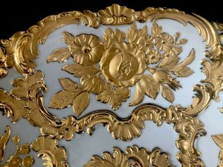 Antique Large meissen porcelain Rococo Heavy Gold Gilded 9