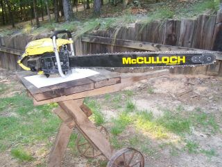 Mcculloch Sp125 125 Cp Pro Vintage Chainsaw Kart 797 790 36 In Bar 101b Stihl