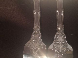 STERLING SILVER COLD MEAT FORKS BY GORHAM IN THE STRASBOURG PATTERN 4