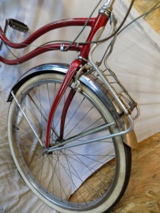 1956 SCHWINN CORVETTE LADIES 3 - SPEED VINTAGE CRUISER BICYCLE TYPHOON S7 TIGER 58 7