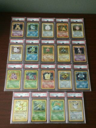 Rare Pokemon Cards Complete Set Holo Psa Pokemon Base Set 2 - Wotc -
