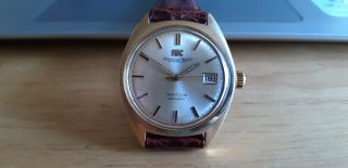 Vintage Iwc Solid 18k/750 Gold Mens Automatic Watch