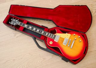 1978 Gibson Les Paul Standard Vintage Electric Guitar Cherry Sunburst w/ Case 12