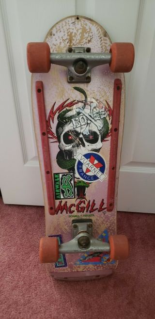 Vintage Powell Peralta Mike Mcgill Skateboard Deck 80s Not Reissue Independent