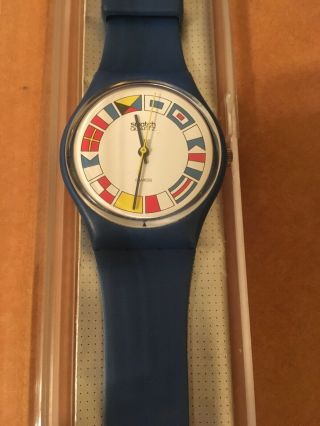 Vintage Swatch Watch 12 Flags Gs101 Retro 80’s Watch