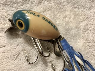 Fishing Lure Fred Arbogast Hula Dancer Very Rare Blue Head Always