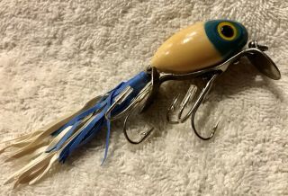 Fishing Lure Fred Arbogast Hula Dancer Very Rare Blue Head ALWAYS 2