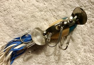 Fishing Lure Fred Arbogast Hula Dancer Very Rare Blue Head ALWAYS 4