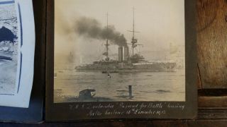1912 Antique Photo Album Constantinople Istanbul Malta Hms Zealandia Etc