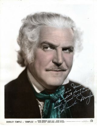 American Character Actor Frank Morgan,  Signed Vintage Studio Photo