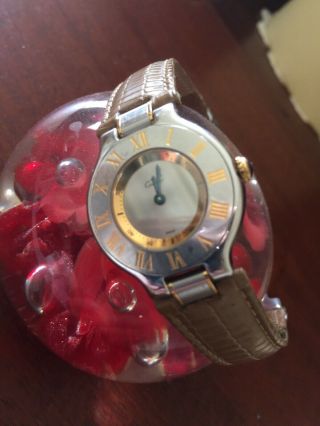Cartier Must De Cartier 21 Stainless Ladies 28mm Swiss Made Quartz Watch