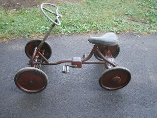 Antique Hard To Find M - W Quadricycle / Bicycle