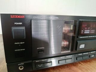 Luxman/Alpine D - 105u Vintage Vacuum Tube CD Player RARE HIFI Audiophile 5