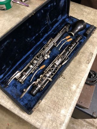 Vintage Oboe / English Horn Gebrüder Mönnig W/3 Bocals,  Case Rare Markneukirchen