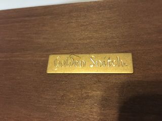 HARRY POTTER GOLDEN SNITCH WOODEN CASE CERT OF AUTHENTICITY WB MOVIE PROMO RARE 2