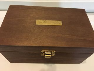 HARRY POTTER GOLDEN SNITCH WOODEN CASE CERT OF AUTHENTICITY WB MOVIE PROMO RARE 3