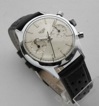 Heuer Ref.  3641s Mark Iii Vintage 1967 - 68 Chronograph Valjoux 92 Poor Man Carrera