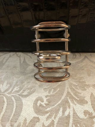 English Hallmarked Sterling Silver Toast Rack 5