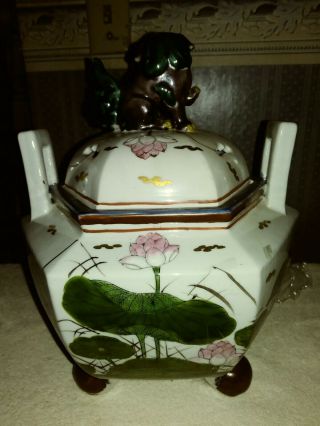 Chinese Soup Tureen Heavy Porcelain