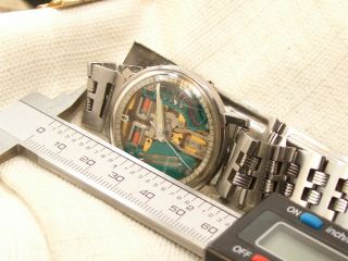 Vintage Bulova Accutron Space View Watch Stainless Steel Men ' s Running M9 7