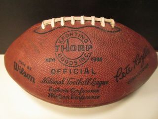 Vintage Rare Nfl The Duke Pete Rozelle Thorp Wilson Football
