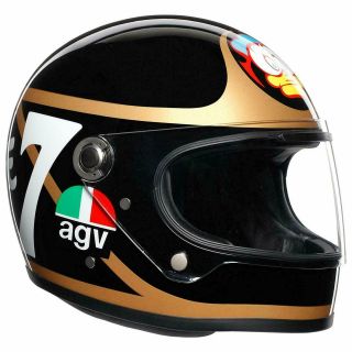 Agv X3000 Legends Vintage Style Helmet Limited Edition Barry Sheene - Large