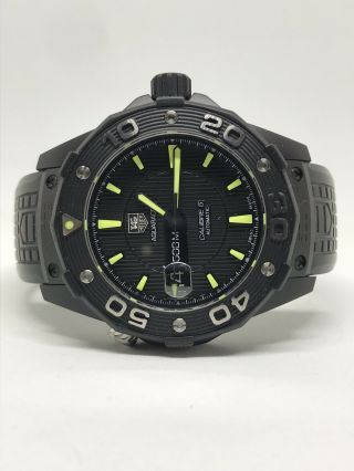 Tag Heuer Aquaracer Automatic 500m Calibre 5 - Rare All Black With Papers 10451