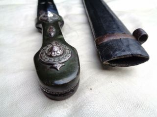 Antique Russian Silver Kindjal Cossack Sword Caucasian Ottoman Knife Dagger
