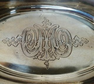 Tiffany Co Large Antique Art Nouveau Sterling Silver Pierced Fruit Bowl 2