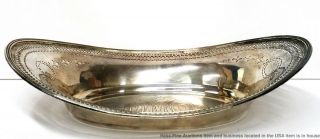 Tiffany Co Large Antique Art Nouveau Sterling Silver Pierced Fruit Bowl 3