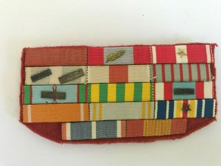 French Wwii And After 14 Medal Ribbon Bar