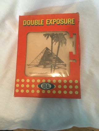 Ideal Toy Corporation 1961 Double Exposure Vintage Antique Game Pictures