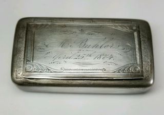 LARGE SPECTACULAR VICTORIAN 1874 STERLING SILVER TRINKET BOX HALLMARKED 2