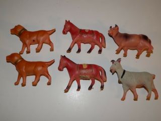 Vintage Made In Occupied Japan Celluloid Farm Animals