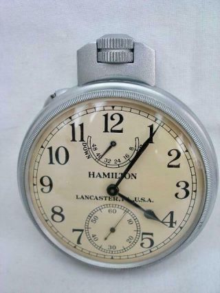 Rare Vintage 1942 Ww2 U.  S Navy Hamilton Deck Chronometer Watch & Box.