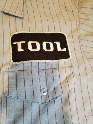 TOOL Vintage Button up gas station 90 ' s CONCERT shirt.  Not a t shirt XL 2