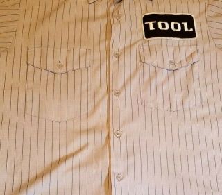 TOOL Vintage Button up gas station 90 ' s CONCERT shirt.  Not a t shirt XL 4