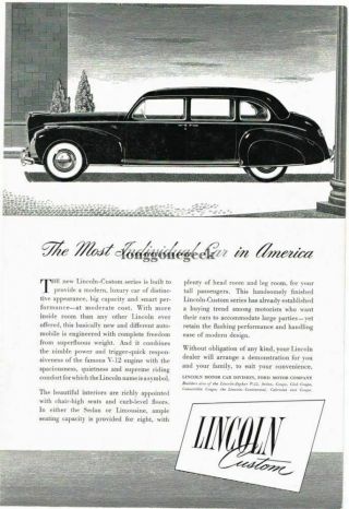 For Young_jim Only 36 Different Lincoln Car Vintage Print Ads