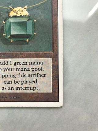 MTG Unlimited Mox Emerald Power 9 Magic The Gathering Played 4