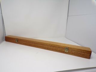 Vintage Wood Pool Cue Or Instrument Box 31 " Long 312
