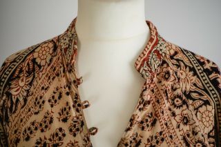70s Vintage Indian Cotton India Imports Maxi Kaftan Dress One Size UK10/12/14/16 7