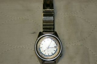 Vintage Seiko World Time Automatic GMT Men ' s Watch 6117 - 6010 2