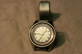 Vintage Seiko World Time Automatic GMT Men ' s Watch 6117 - 6010 8