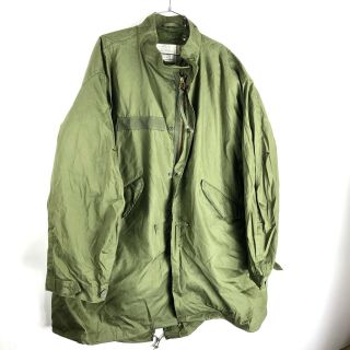 Vtg Us Army Military M65 Extreme Cold Weather Fishtail Parka Jacket Sz L Liner