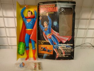 Vintage 1979 Remco Superman Endergized Figure Complete Contents Open Box