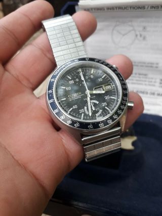 Vintage Rare Citizen Automatic chronograph 67 - 9313 6